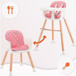 Стул для кормления 2в1 Baby Tiger Tini (Pink) Thumb