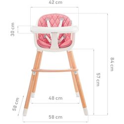 Стул для кормления 2в1 Baby Tiger Tini (Pink) Thumb