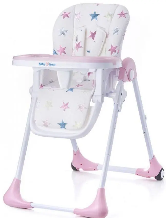 Scaun pentru hranire Baby Tiger Benji (Pink)