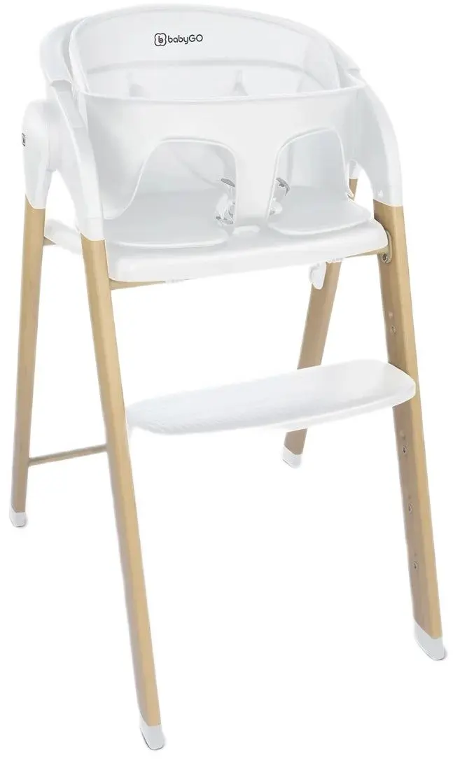 Scaun pentru hranire 3in1 BabyGo Levels (White)