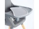 Scaun pentru hranire BabyGo Scandi (Grey)