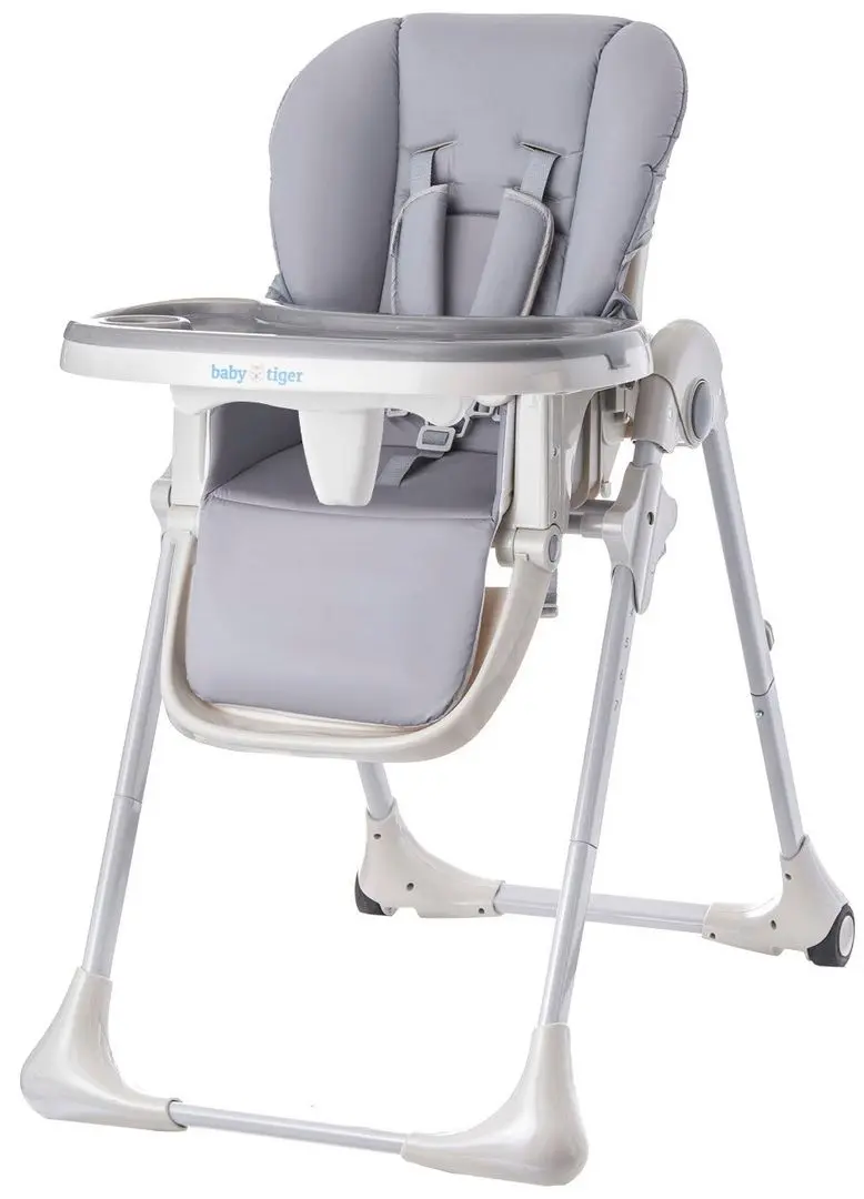 Scaun pentru hranire Baby Tiger Kiki Benji (Grey)