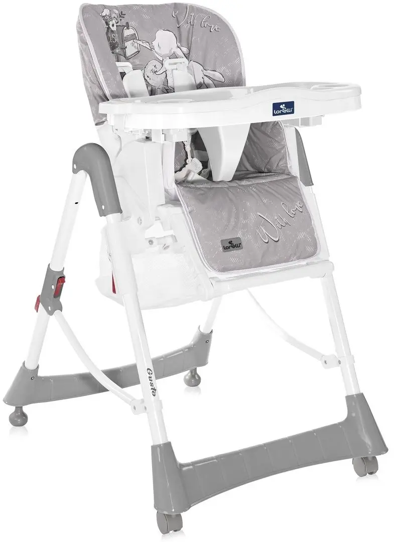 Стульчик для кормления Bertoni (Lorelli) Gusto (Grey Rabbits)