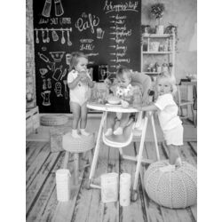 Стульчик для кормления Bertoni (Lorelli) Party (Cool Grey Leather) Thumb