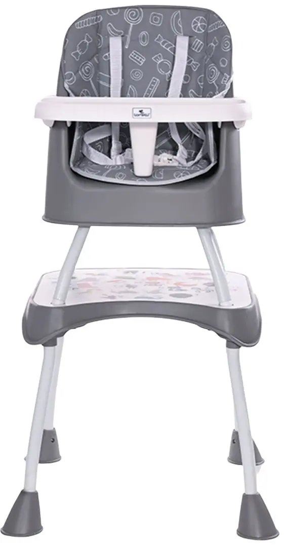Стульчик для кормления Bertoni (Lorelli) Trick 3in1 (Grey Candy)