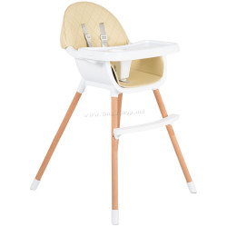 Scaun pentru hranire 2in1 Cangaroo Gelato (Beige)