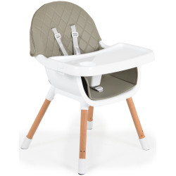 Scaun pentru hranire 2in1 Cangaroo Gelato (Grey) Thumb