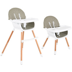 Scaun pentru hranire 2in1 Cangaroo Gelato (Grey) Thumb