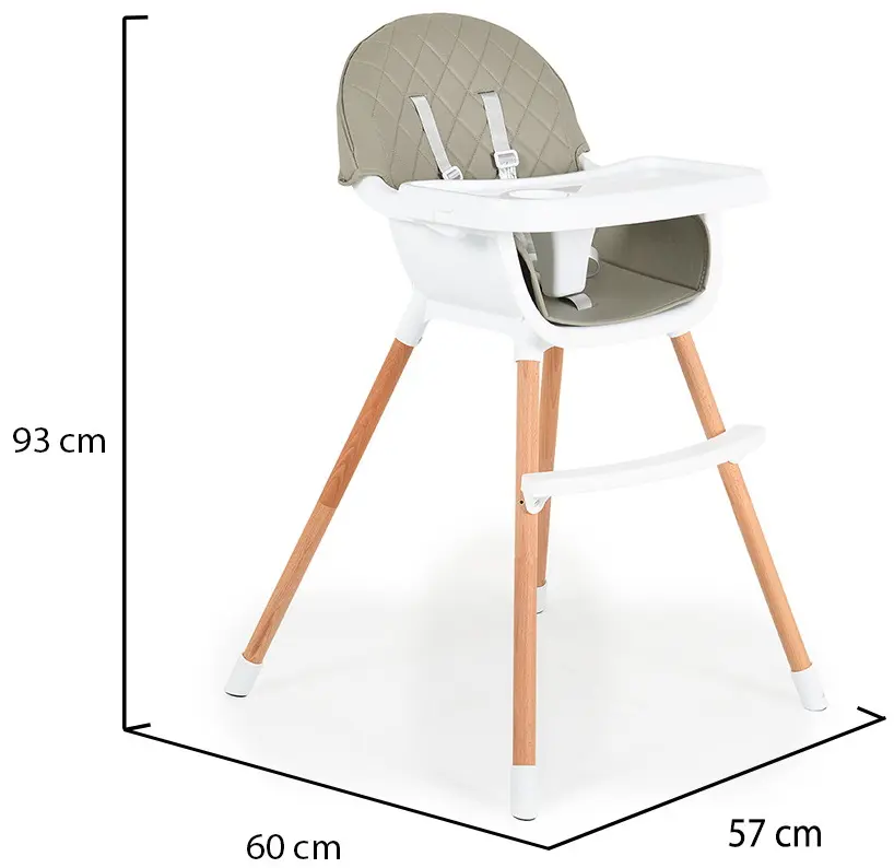 Scaun pentru hranire 2in1 Cangaroo Gelato (Grey)