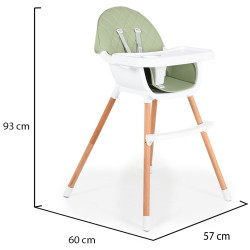 Scaun pentru hranire 2in1 Cangaroo Gelato (Mint) Thumb