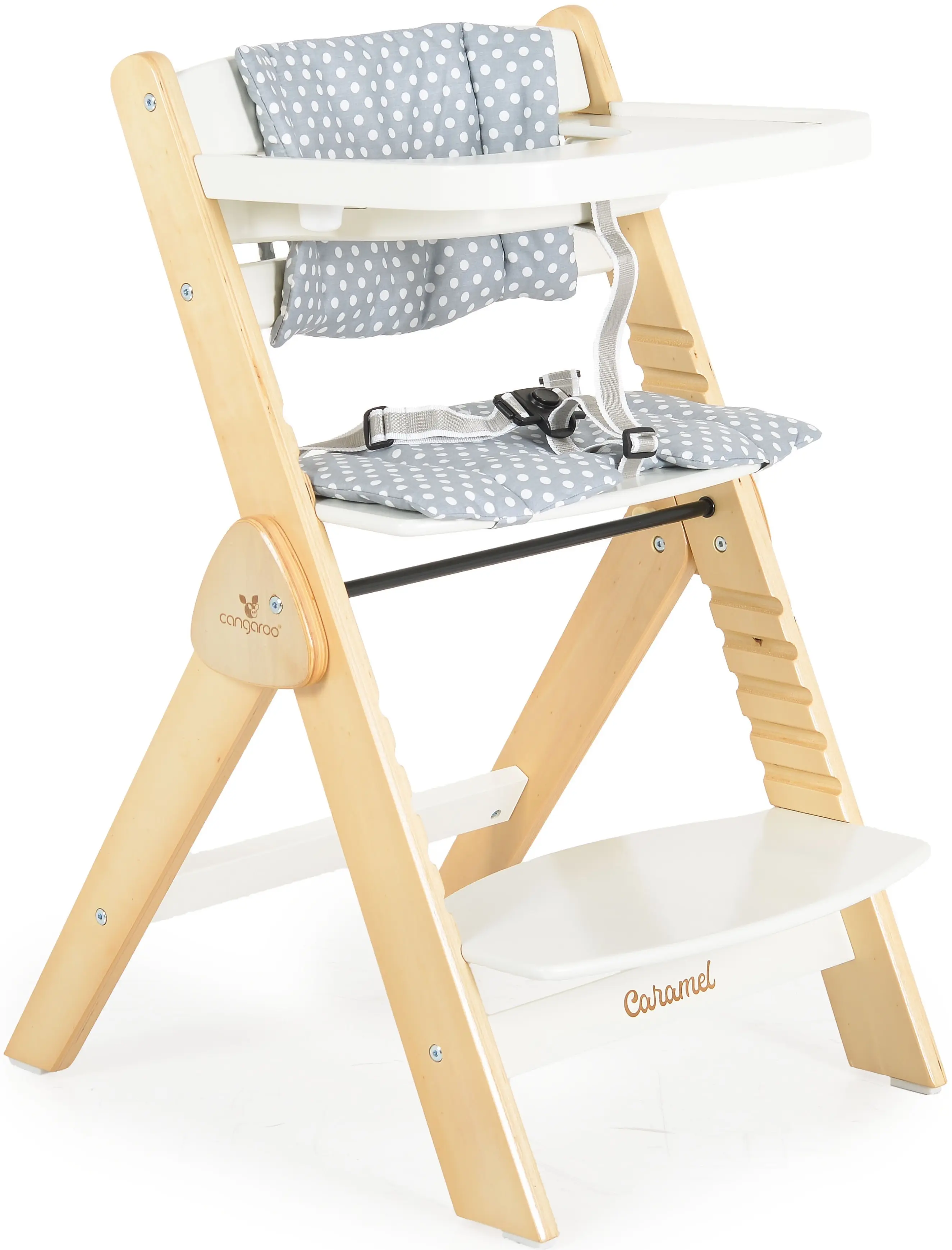 Scaun pentru hranire Cangaroo Caramel (White) - 3