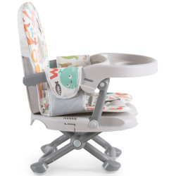 Стульчик для кормления Cangaroo Kiwi-ABC (Grey/White) Thumb