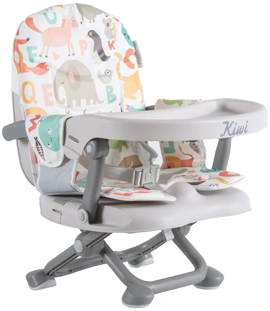 Стульчик для кормления Cangaroo Kiwi-ABC (Grey/White)