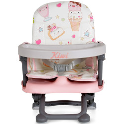 Scaun pentru hranire Cangaroo Kiwi-Cupcakes (Grey/Pink) Thumb