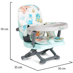 Scaun pentru hranire Cangaroo Kiwi-Dinos (Grey/Mint) Thumb