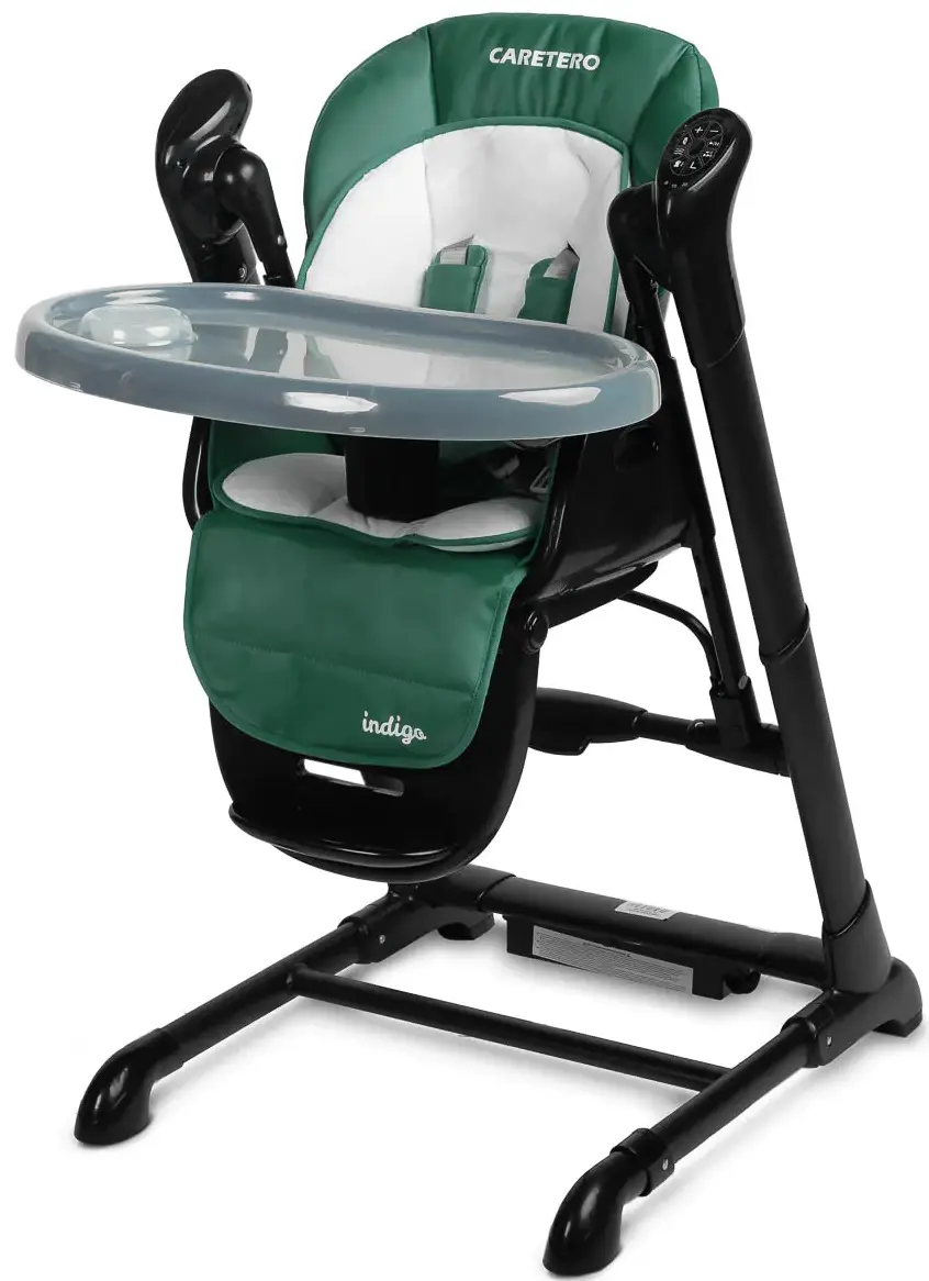 Стульчик для кормления 2в1 Caretero Indigo Black (Green) - 2