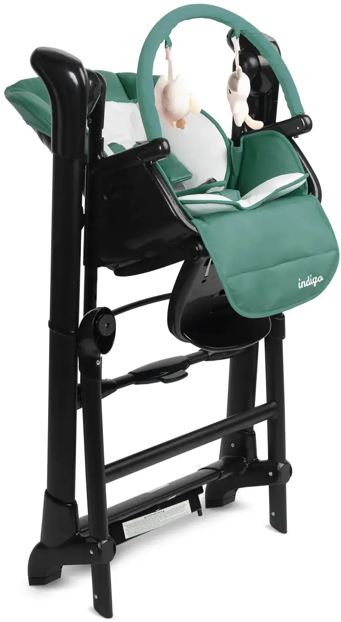 Стульчик для кормления 2в1 Caretero Indigo Black (Green) - 15