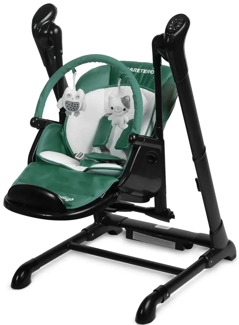 Стульчик для кормления 2в1 Caretero Indigo Black (Green) - 3