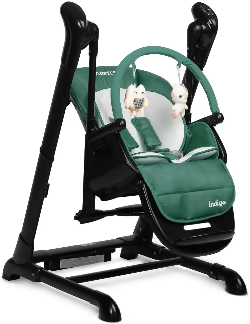 Стульчик для кормления 2в1 Caretero Indigo Black (Green) - 4