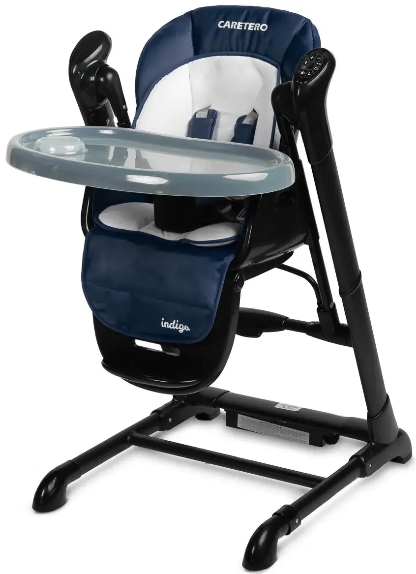 Scaun pentru hranire 2in1 Caretero Indigo Black (Navy) - 2