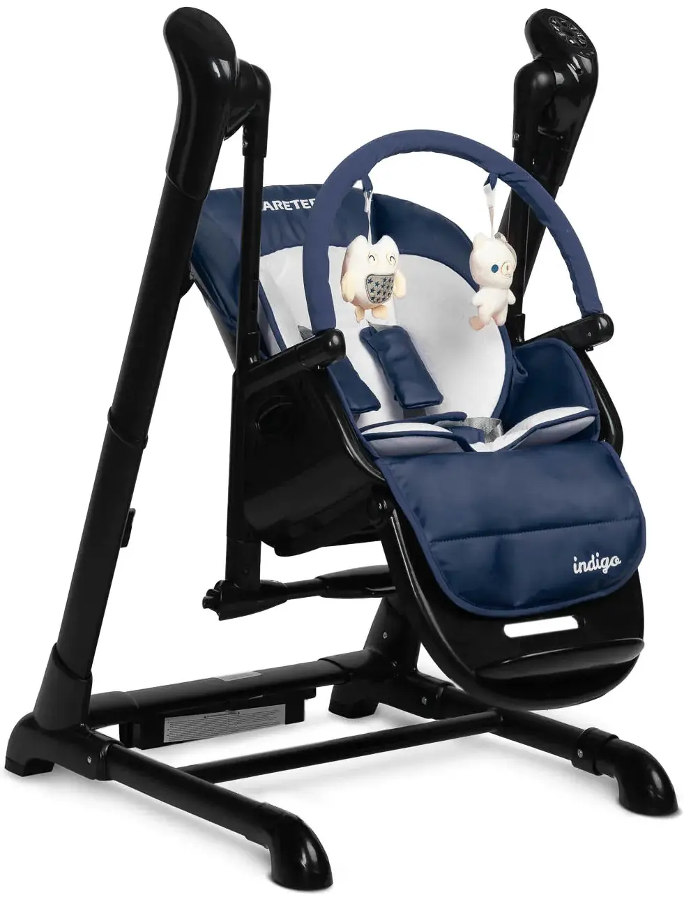 Scaun pentru hranire 2in1 Caretero Indigo Black (Navy) - 4