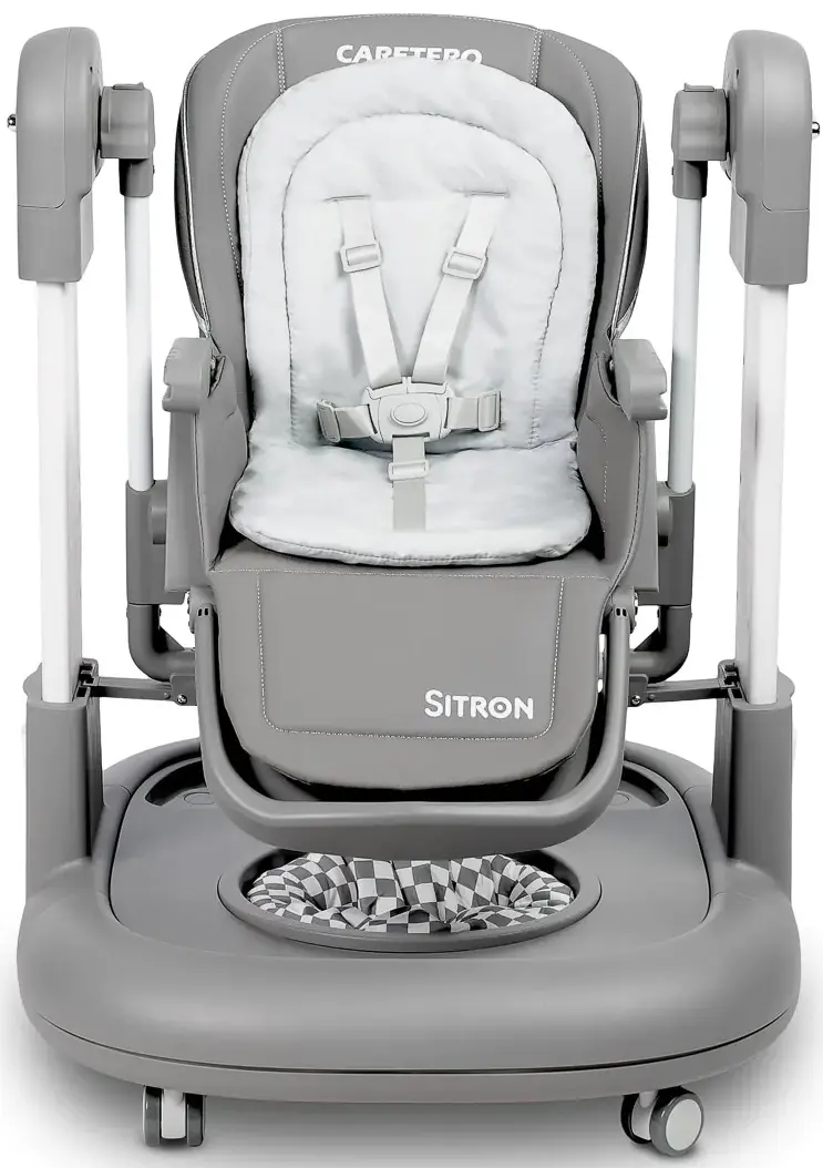 Scaun pentru hranire 3in1 Caretero Sitron (Grey)