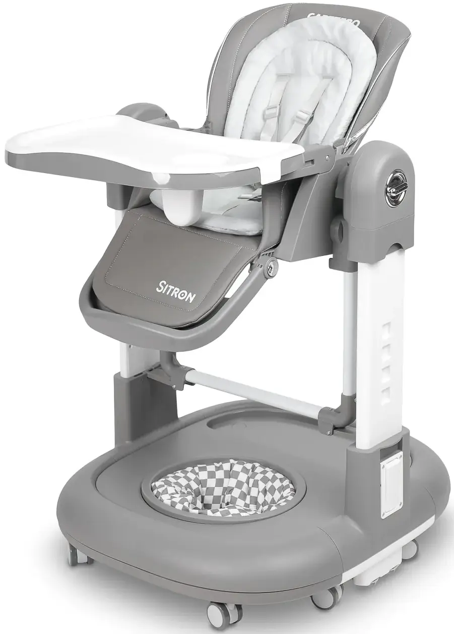 Scaun pentru hranire 3in1 Caretero Sitron (Grey)