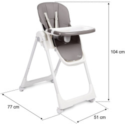 Scaun pentru hranire Caretero Megalo (Dark Grey) Thumb