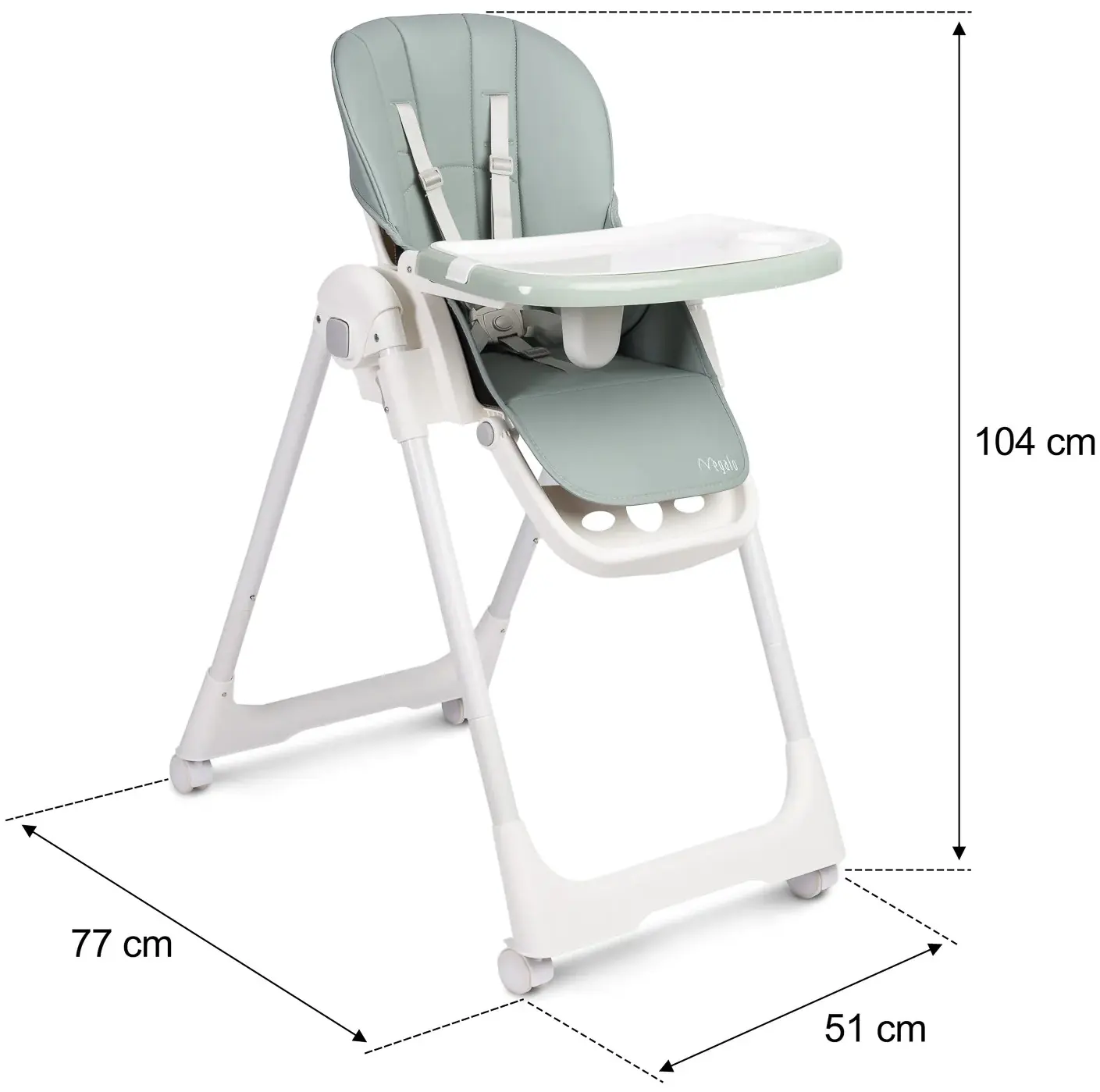 Scaun pentru hranire Caretero Megalo (Mint)