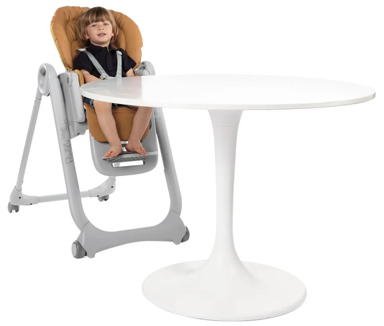 Стульчик для кормления Chicco Polly Magic Relax (Almond) - 2