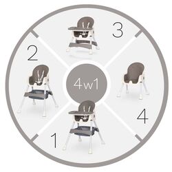 Scaun pentru hranire 4in1 Colibro Picolo (Dove) Thumb