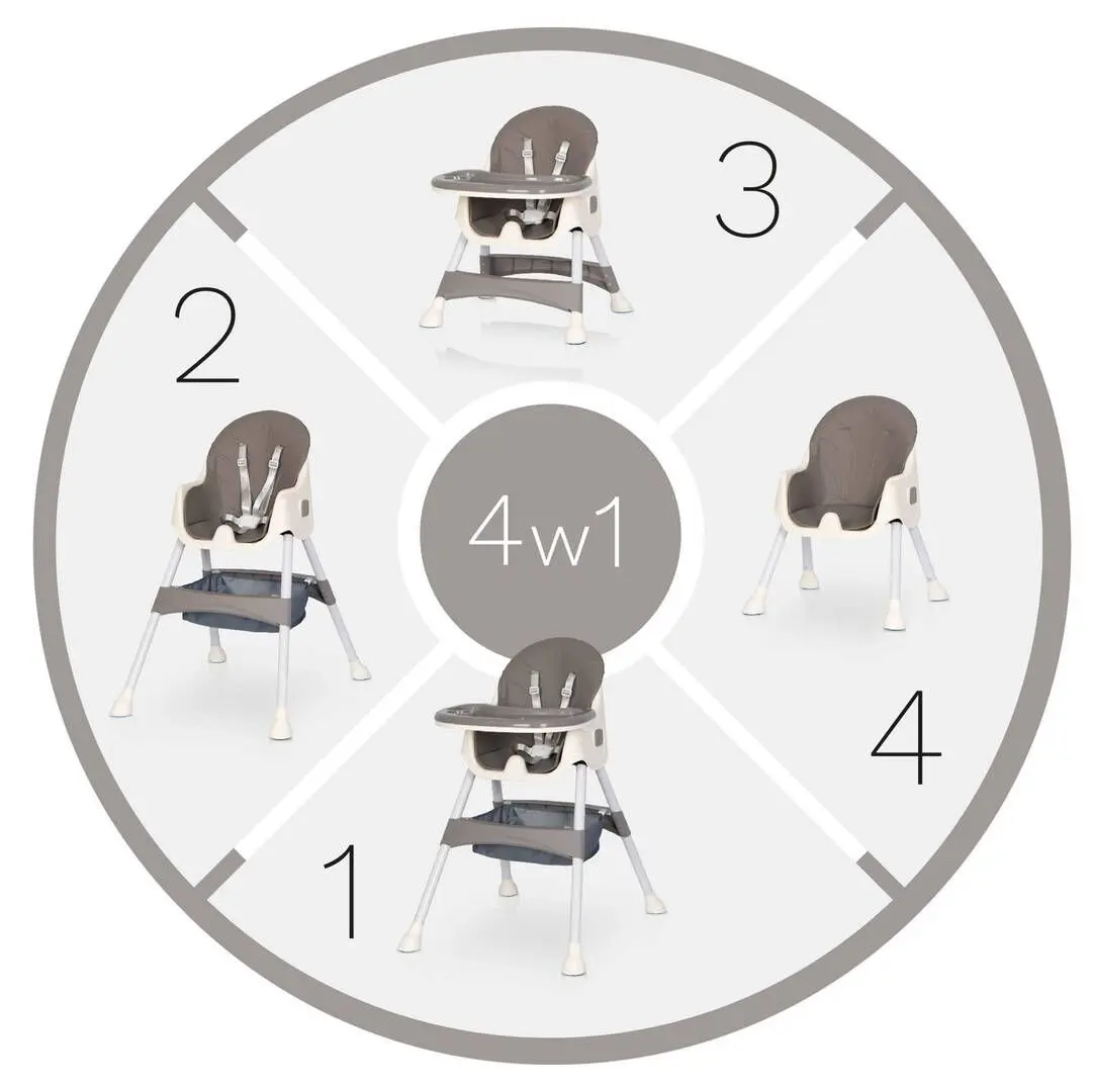 Scaun pentru hranire 4in1 Colibro Picolo (Dove)
