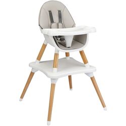 Scaun pentru hranire Costway BB0484GR (Gray/Natural)