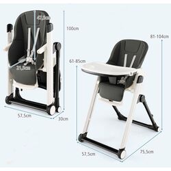 Scaunel pentru hranire 5in1 Costway AD10041DG (Dark Grey/White) Thumb