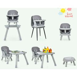 Scaun pentru hranire 6in1 Costway AD10027GR (Grey) Thumb