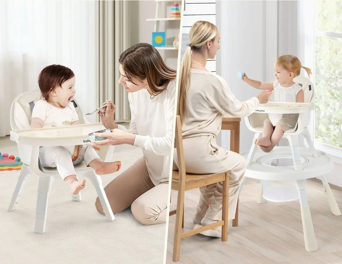 Scaun pentru hranire 6in1 Costway BB5693YW (Beige)