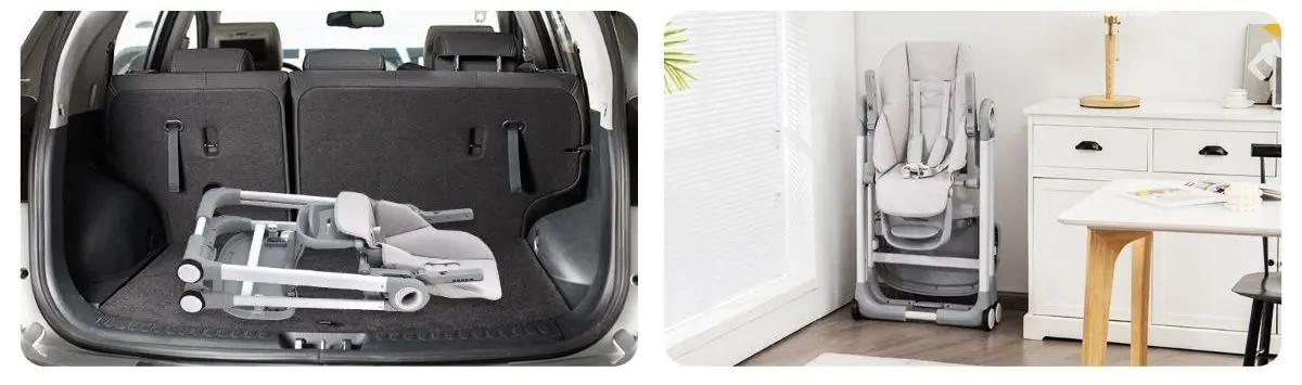 Scaun pentru hranire Costway AD10009GR (Grey)