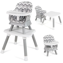 Стульчик для кормления Costway AD10027HS (Grey/White) Thumb