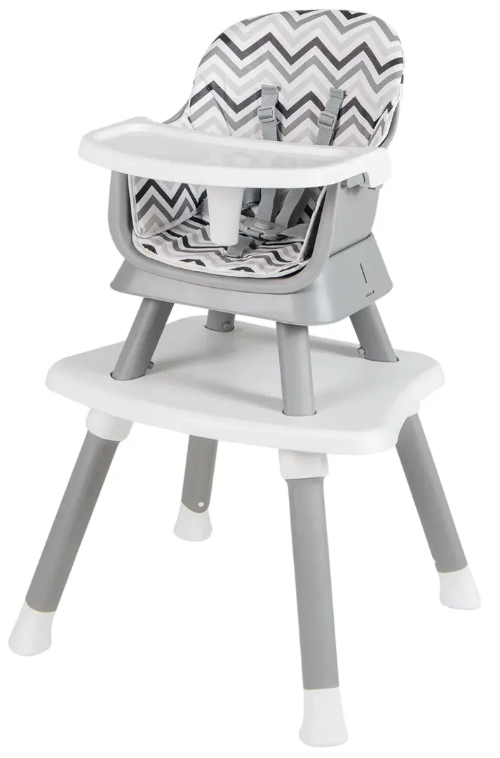 Стульчик для кормления Costway AD10027HS (Grey/White)