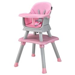 Scaun pentru hranire Costway AD10027PI (Pink/Grey)