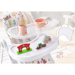 Scaun pentru hranire Costway AD10032BE (White/Beige) Thumb