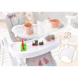 Стульчик для кормления Costway AD10032GR (White/Grey) Thumb