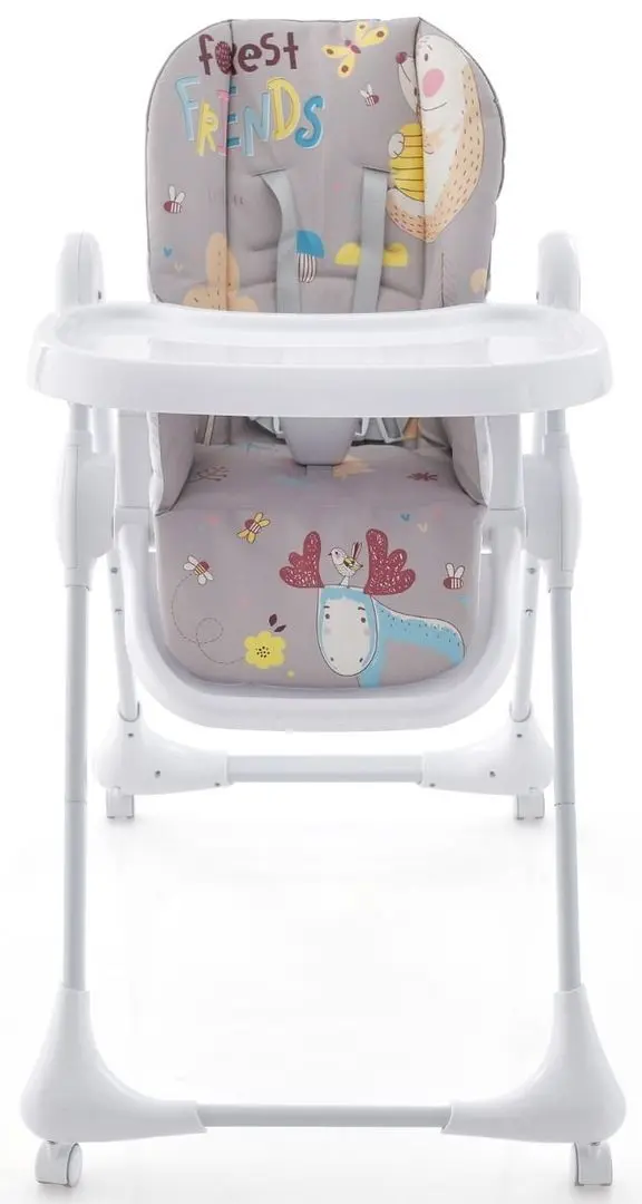 Стульчик для кормления Costway AD10032GR (White/Grey)