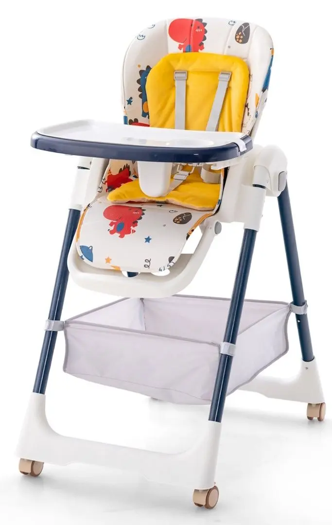 Стульчик для кормления Costway AD10034YW (Yellow/White)
