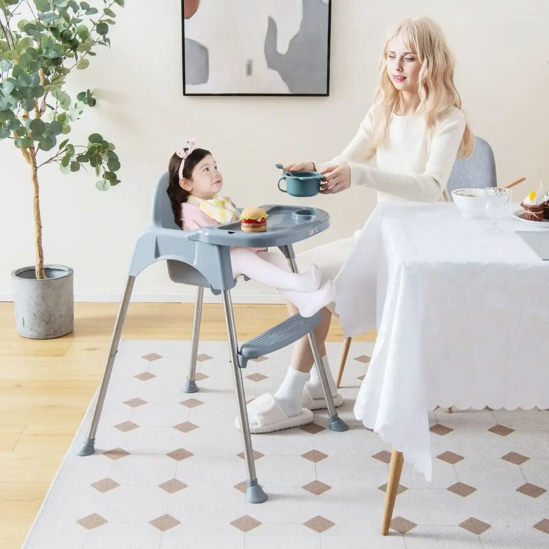 Scaun pentru hranire Costway AD10038GR (Grey)