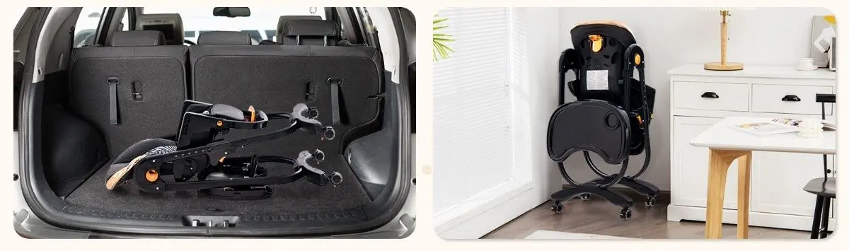 Стульчик для кормления Costway AD10049DK (Black) - 4