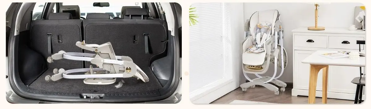 Scaun pentru hranire Costway AD10049GR (Grey)