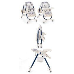 Scaun pentru hranire Costway AD10056NY (White/Blue) Thumb