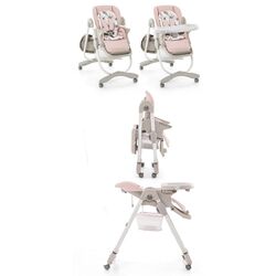 Стульчик для кормления Costway AD10056PI (White/Pink) Thumb