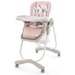 Scaun pentru hranire Costway AD10056PI (White/Pink)